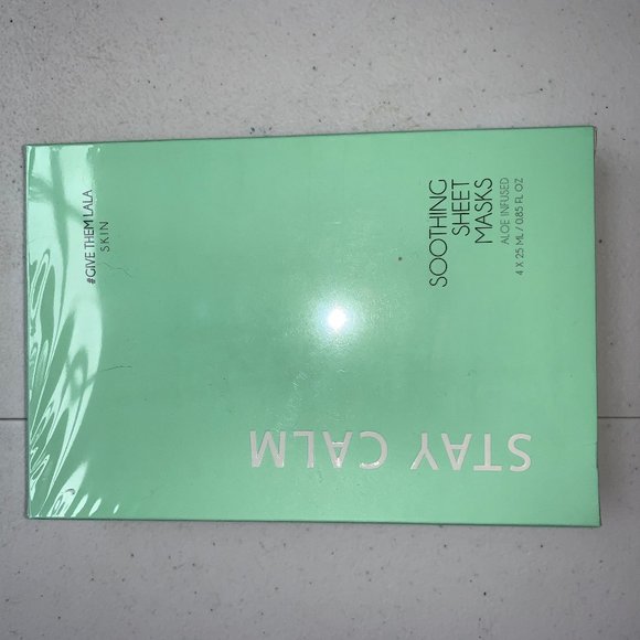 GivethemLaLa  STAY CALM SOOTHING SHEET MASKS - Picture 1 of 7